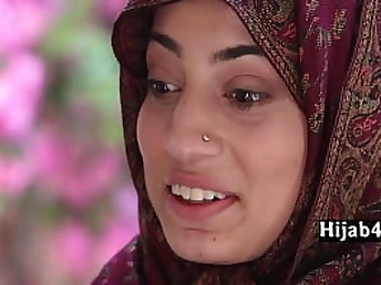 Watch Jovan Jordan & Nadia Ali's red-hot Muslim Neighbor meeting in hijab - monstrous dark-hued dicks in Pov