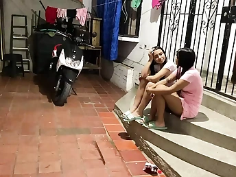 Desi aunty gets her coochie ate & boned rock hard by her nasty step-sista in a red-hot homemade movie