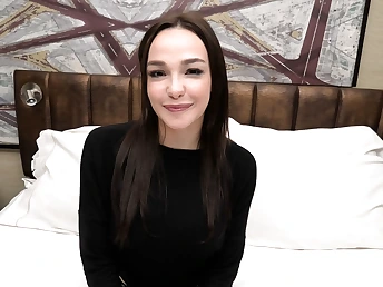WOW this spectacular teen has 32DD Natural tits