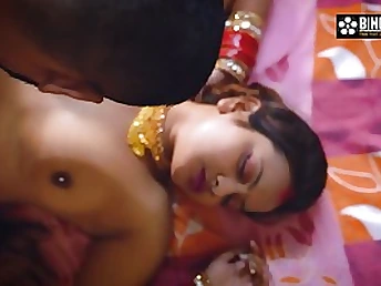 Plump Indian lady with massive bra-stuffers is getting screwed from the back and enjoying it