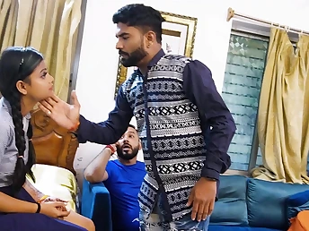 Stepbro & Aunty succeed in their cock-squeezing slots rammed wits Desi's overshadow Indian cooch