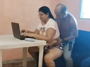 Desi stepdaughter gets seduced by the brush red-hot step-dad & fed with balls-mayo