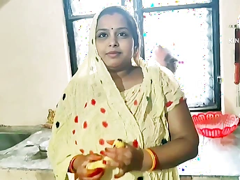 Watch Desi Bhabhi get rock hard in hardcore Indian village sex apropos banana and cum