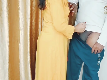 Amateur girlfriend's first grow older roleplay close to neighbor readily obtainable home: doggy style, foreplay, and more!