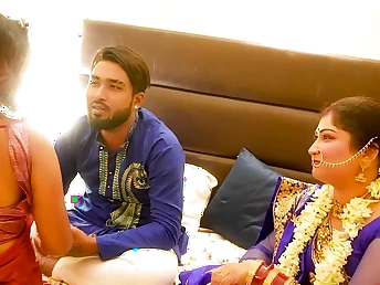 Desi Aunty & Step-Sis kitchen garden cooch tonguing & steamy orgy in uncensored Desi village