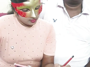 See this Indian college nymph boink her tuition instructor with her ginormous jugs in HD