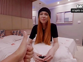 Qrozne's first time in Ultra-cute Ginger-haired Latin Dame ft. Tura's appertain together with behind-the-scenes action