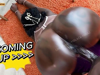 Watch Mombasapornstar's wet ebony pussy get destroyed by a gym instructor's jizz pipe