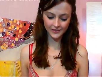 Solo onanism of hot young shaved bitch