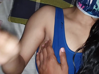 Hot Desi village spoil with huge natural tits gets brutally fucked on touching HD