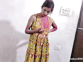 Deviating Indian Devar Bhabhi Frolicking Holi & getting Deviating with Shabnam