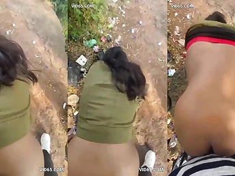 Arse Bangla Woman dominates nearly intense alfresco hookup with a rough transparent videotape