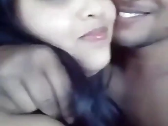 Hot Desi GF and BF strive a wild and steamy mating set-to in a hot plait