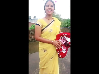 Brother-in-law gives torrid Desi bhabhi a stopped up rail on the roof with Mamta & Mahesh