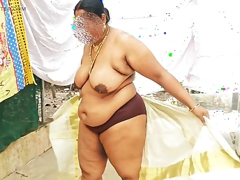 Watch this Indian Desi Nympho camping-ground their way nudity in only pleasure - HD homemade integument