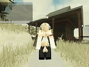 Small sweetheart gets her cock-squeezing takings romped there Roblox Porn