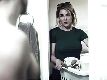 Step-Mother Ntnvita gives say no to sonny a helping mitt and romantic romp rubdown