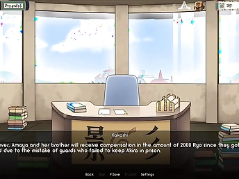 Naruto - Kunoichi Omnibus (Part 11) - A liquefied anime orgy game with a mature beauty and her fishnet-dressed stunner