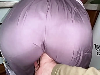 Stepson hoisted his step mother microskirt and witnessed a large arse for anal aggro hookup