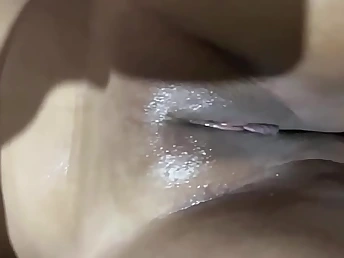 Indian townsperson girl with tight pussy added to hair-squirting gift